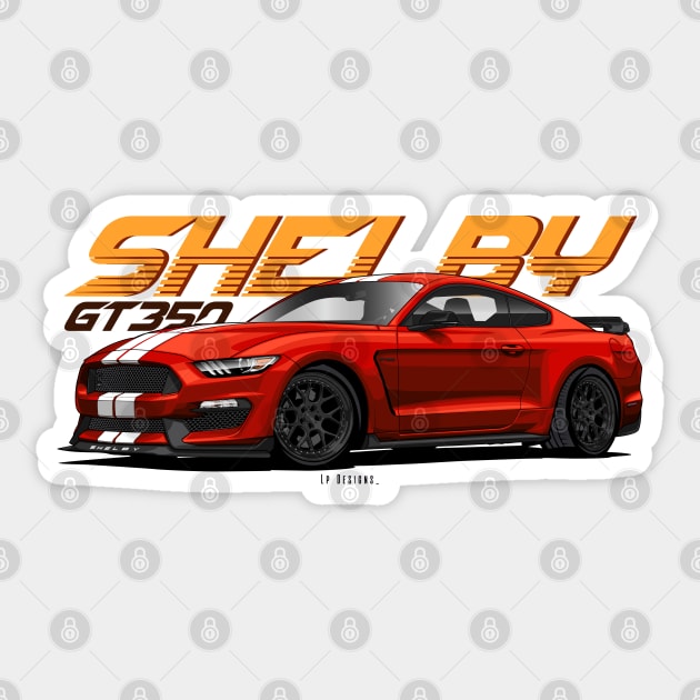 Mustang Shelby Gt350 Sticker by LpDesigns_